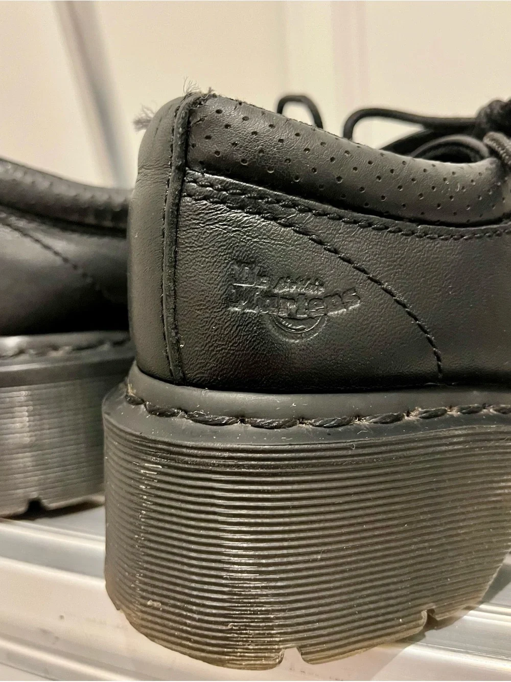 2012 Dr. Martens Black Lace-Up Air Cushion Creepers